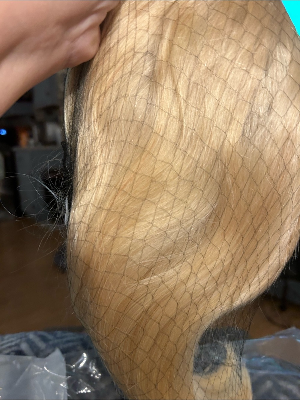 Light Blonde Women’s Hairpiece with Protective Net